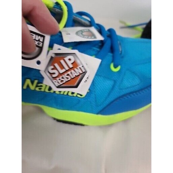 NIB Nautilus Safety Footwear - SZ 8W Blue/Green/Blue safety toe womans - Picture 10 of 12
